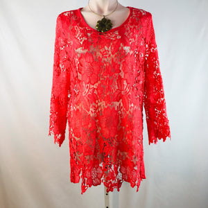 Red Lace Tunic